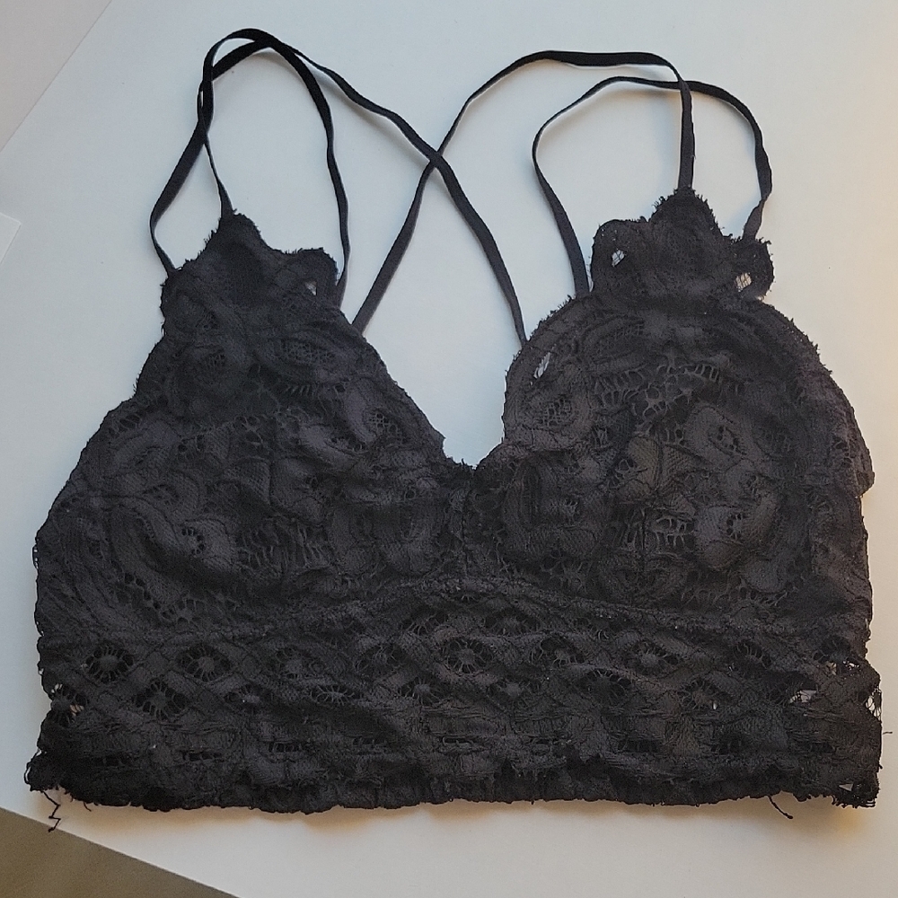 Black Lace Bralette-3BN